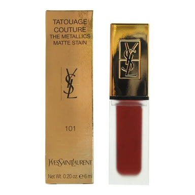 Yves Saint Laurent Tatouage Couture The Metallics 101 Chrome Red Clash Lip Stain 6ml Yves Saint Laurent