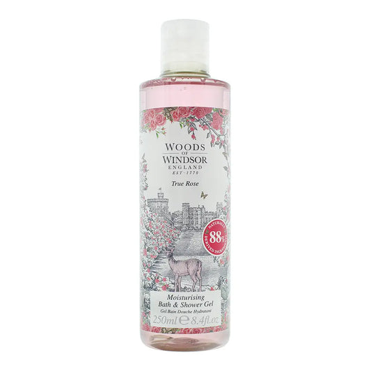 Woods Of Windsor True Rose Bath  Shower Gel 250ml Woods Of Windsor