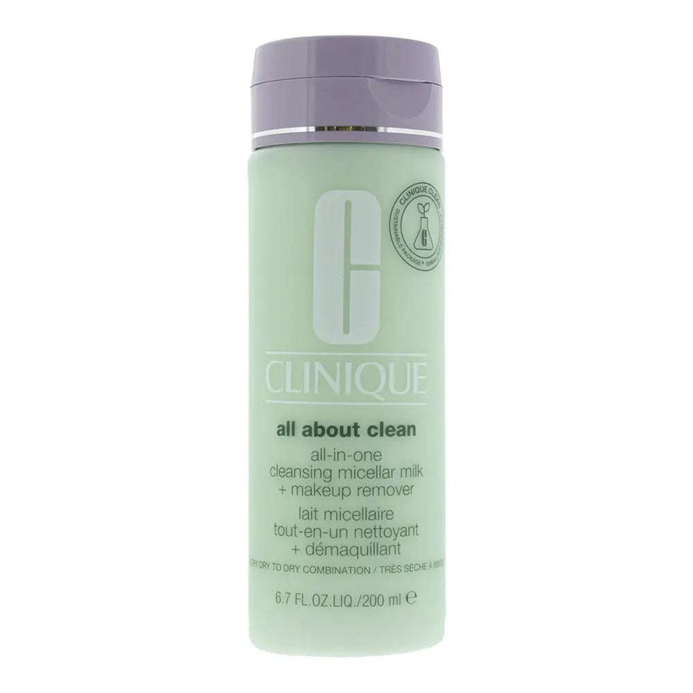 Clinique All About Clean All-in-One Cleansing Micellar Milk + Make Up Remover Skin Type 12 200ml Clinique