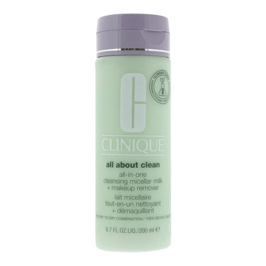 Clinique All About Clean All-in-One Cleansing Micellar Milk + Make Up Remover Skin Type 12 200ml Clinique