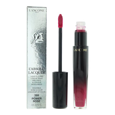 Lancôme L'absolu Lacquer 366 Power Rose Lip Colour 8ml Lanc?Me