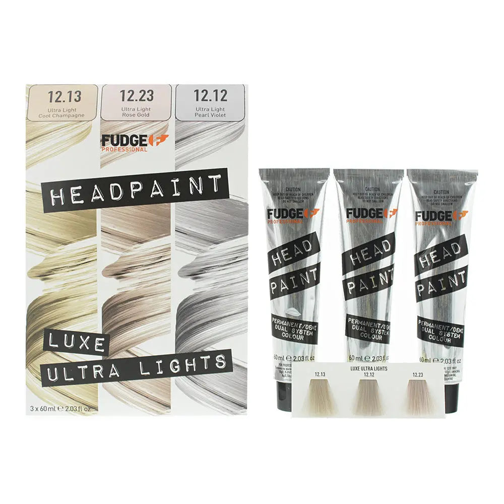 Fudge Professional Head Paint High Lift Trio Kit 3 X 60ml 12.13/ 12.23/ 12.12 Fudge Professional