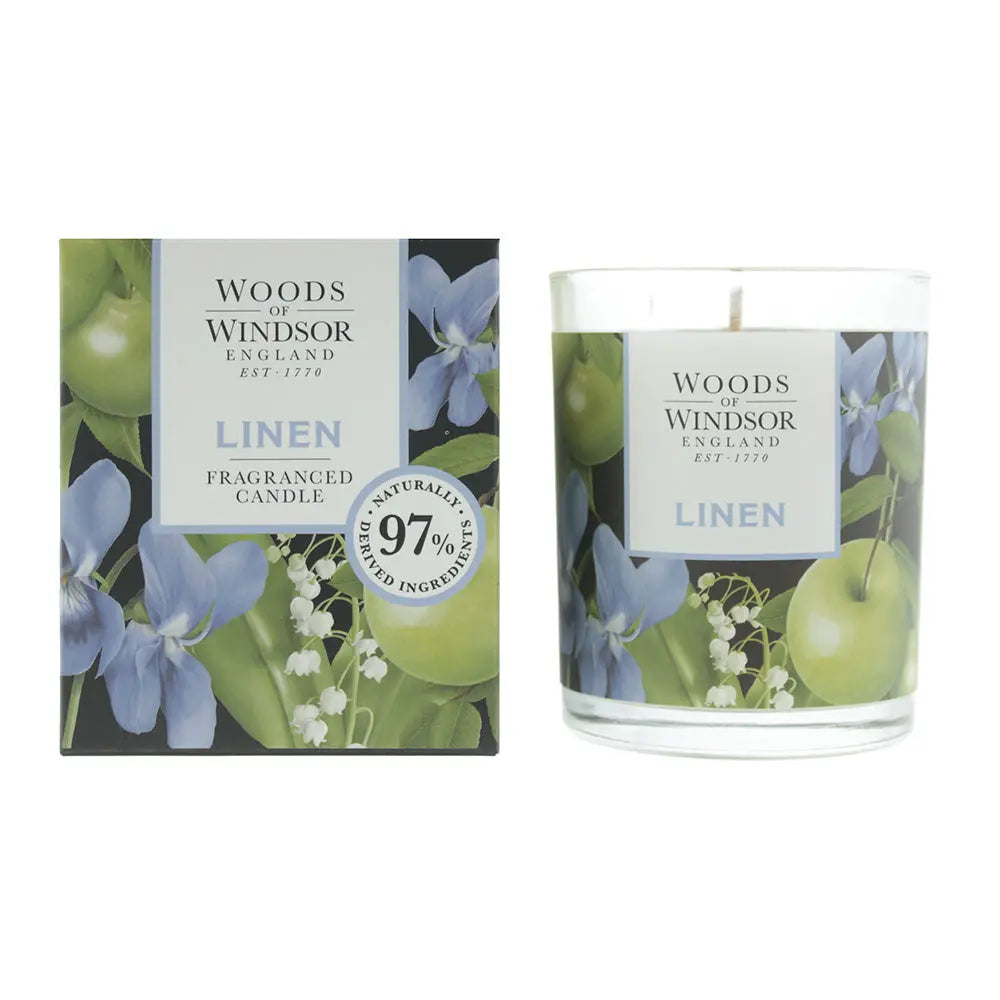 Woods Of Windsor Linen Candle 150g Woods Of Windsor