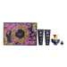 Versace Dylan Blue Pour Femme 4 Piece Gift Set: Eau De Parfum 100ml - Shower Gel 100ml - Body Lotion 100ml - Eau De Parfum 5ml Versace