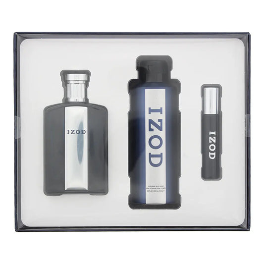 Izod 3 Piece Gift Set: Eau De Toilette 100ml - Eau De Toilette 15ml - Body Spray 200ml Izod