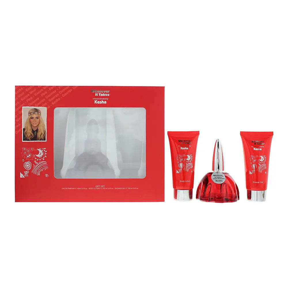 Whatever It Takes 3 Piece Gift Set Eau de Parfum Body Lotion 100m