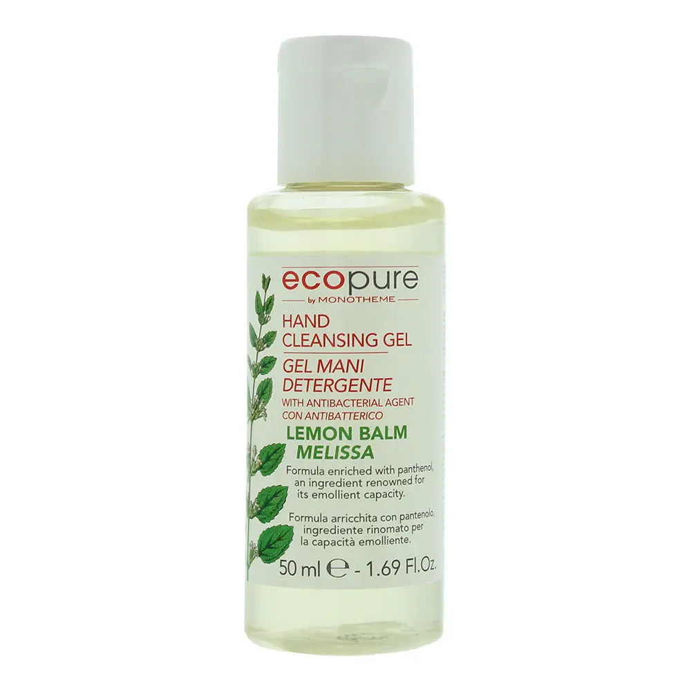 Monotheme Ecopure Lemon Balm Hand Cleansing Gel 50ml Monotheme