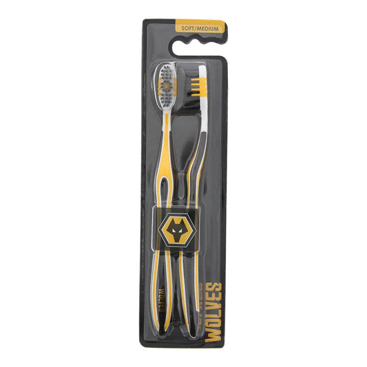 EPL Wolves Soft/Medium Toothbrush 2pcs Epl