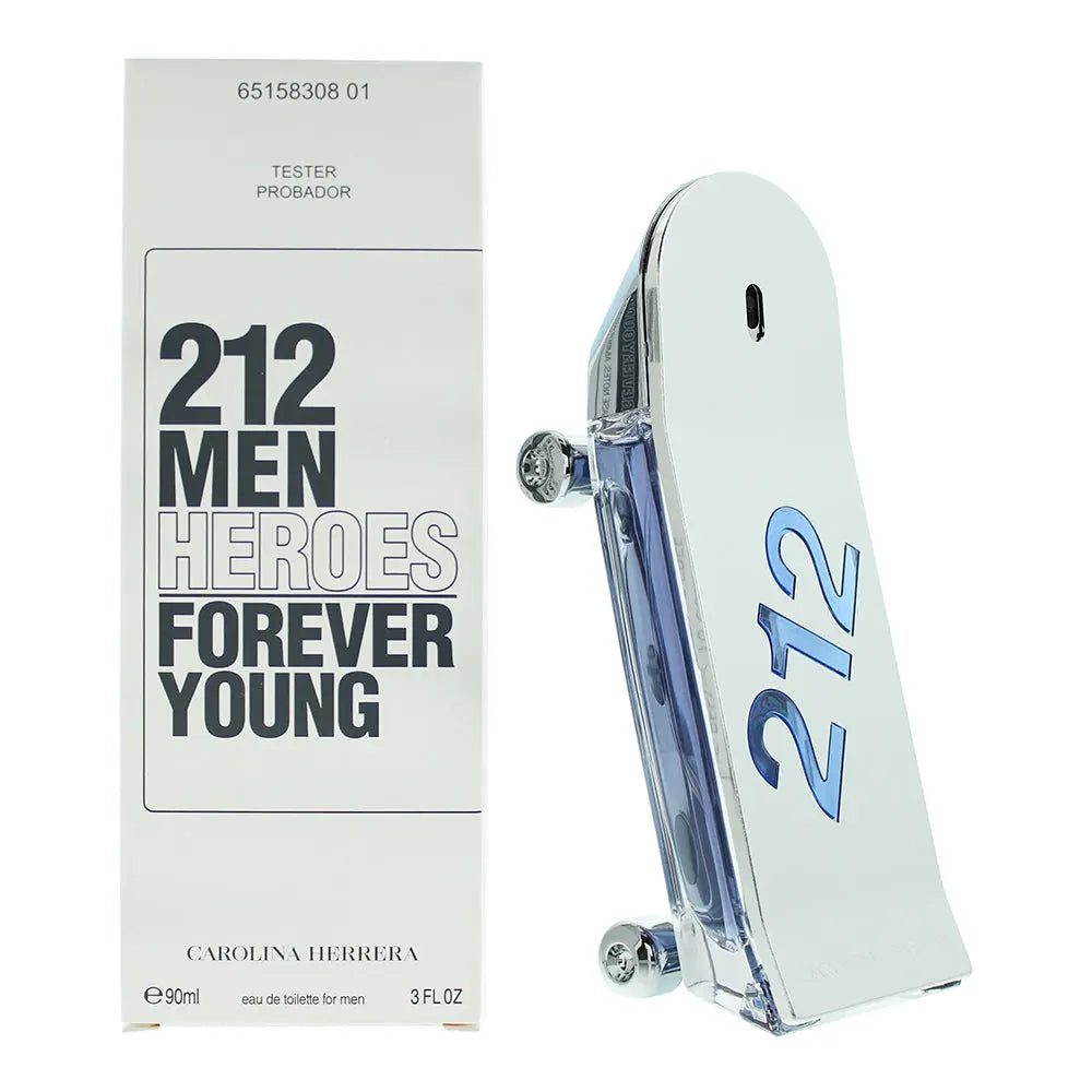 Carolina Herrera 212 Men Heroes Forever Young Tester Eau De Toilette 90ml Carolina Herrera