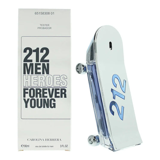 Carolina Herrera 212 Men Heroes Forever Young Tester Eau De Toilette 90ml Carolina Herrera