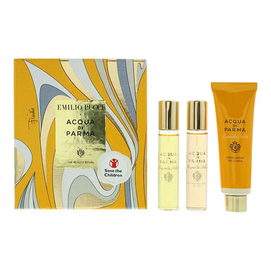 Acqua di Parma Magnolia  Nobile 3 Piece Gift Set: Eau De Parfum 12ml - Hair Mist 12ml - Hand Cream 30ml Acqua di Parma