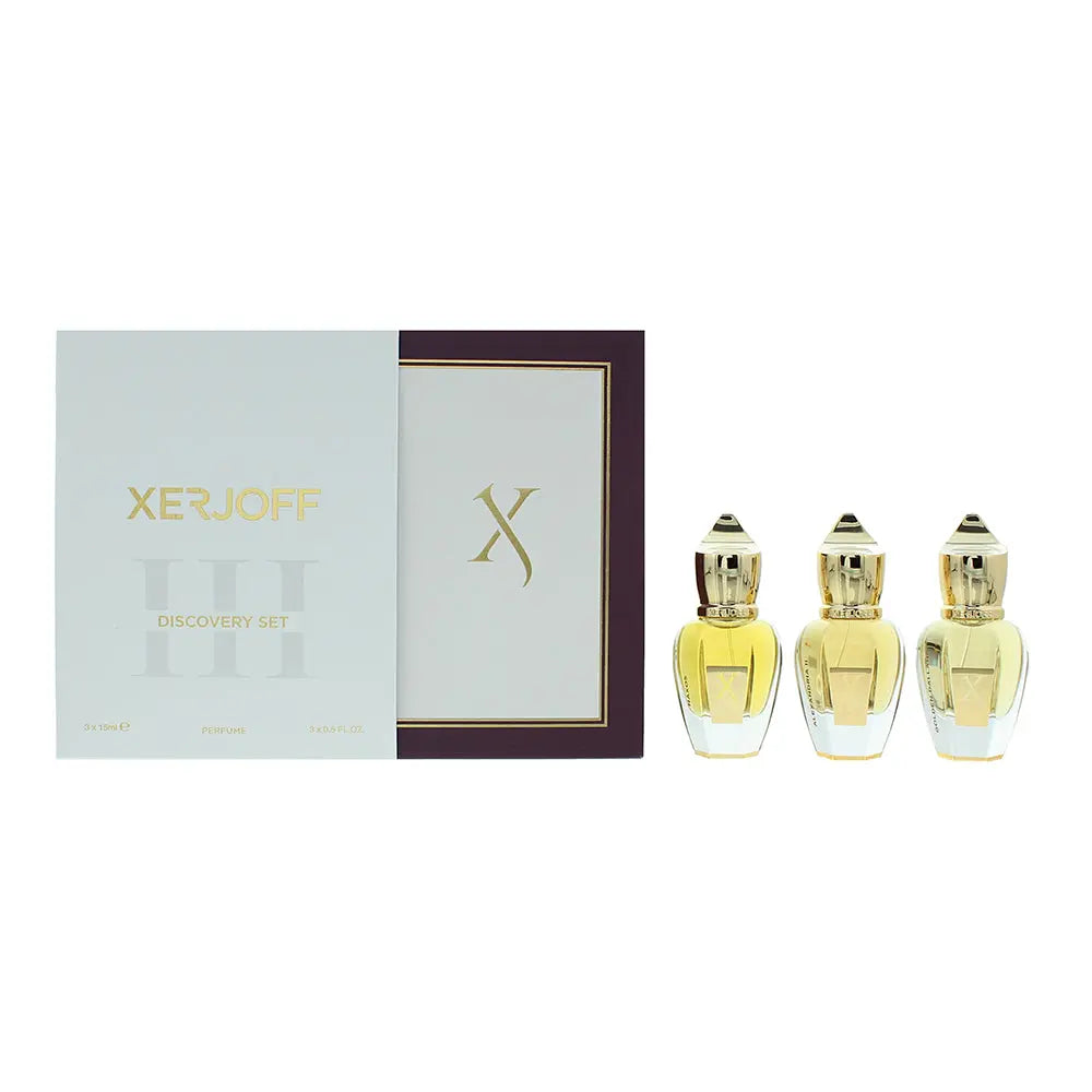 Xerjoff Discovery Set III Gift Set Eau De Parfum 3 x 15ml Naxos - Alexandria II - Golden Dallah Xerjoff