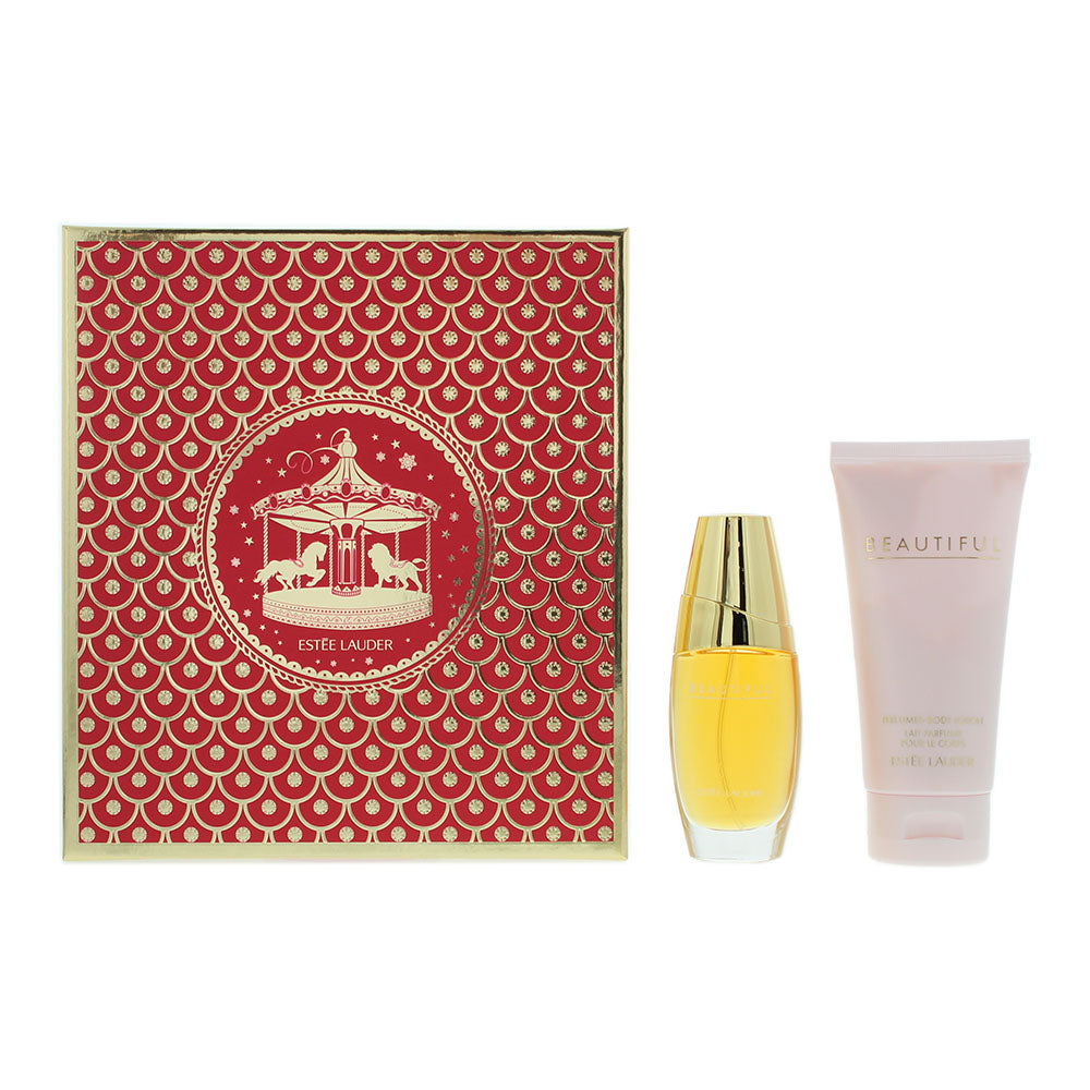 Estée Lauder Beautiful 2 Piece Gift Set: Eau De Parfum 30ml - Body Lotion 75ml Estée Lauder