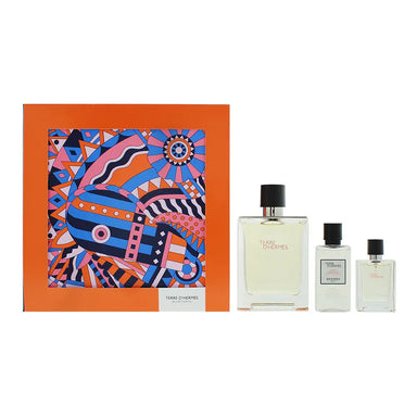 Hermès Terre D'hermès 3 Piece Gift Set: Eau de Toilette 100ml - Eau de Toilette 12.5ml - Aftershave Lotion 40ml Hermès