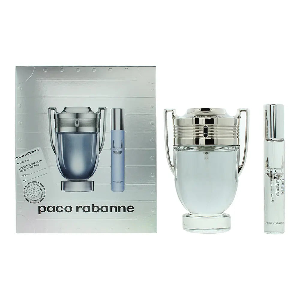 Paco Rabanne Invictus 2 Piece Gift Set: Eau de Toilette 100ml - Eau de Toilette Paco Rabanne