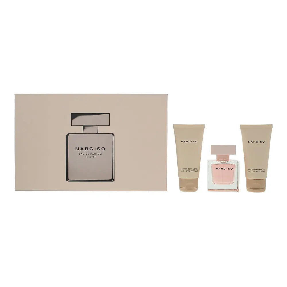 Cristal 3 Piece Gift Set Eau de Parfum Body Lotion 50m