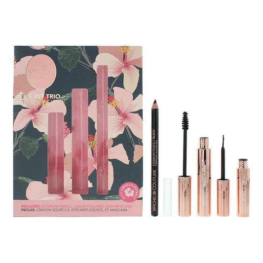 Rachel Couture Eye Trio Kit Black 3 Piece Gift Set: Mascara 4.8ml - Liquid Eyeli Rachel Couture