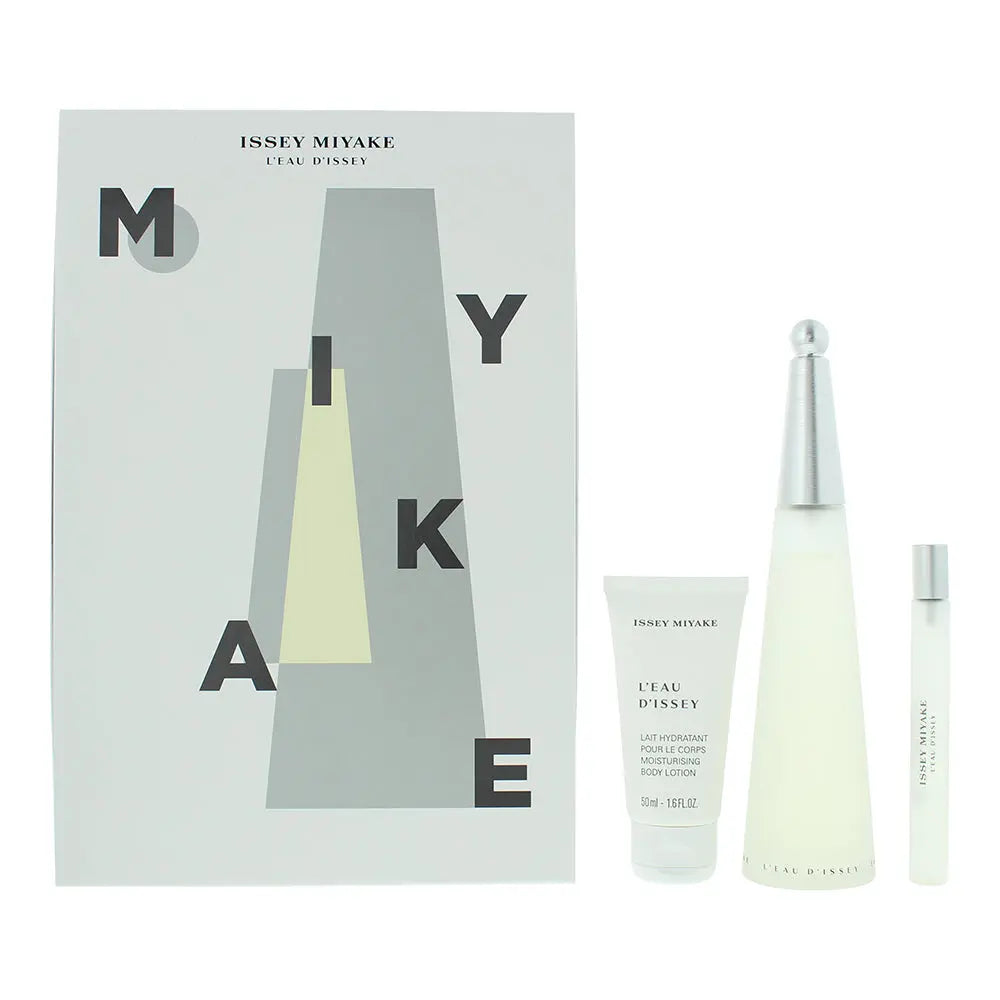 Issey Miyake L'eau D'issey 3 Piece Gift Set: Eau de Toilette 100ml Issey Miyake