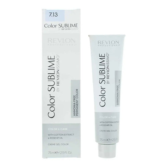 Revlon Color Sublime 7.13 Medium Ash Gold Blonde Hair Colour 75ml Revlon