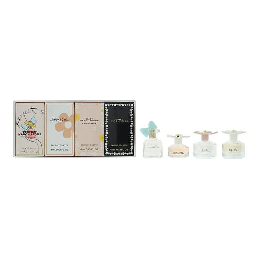 Marc Jacobs Mini 4 Piece Gift Set: Eau de Toilette 3 x 4ml - Eau de Parfum 5ml Mini