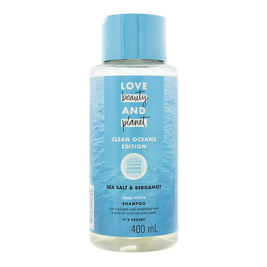 Love Beauty And Planet Deep Restore Clean Oceans Sea Salt and Bergamot Shampoo 4 Scent Global