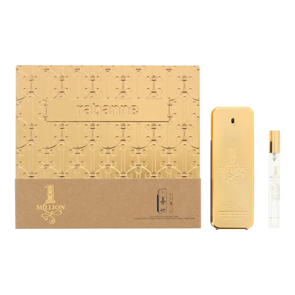 Paco Rabanne 1 Million 2 Piece Gift Set: Eau de Toilette 100ml - Eau de Toilette 10ml 1 Paco Rabanne