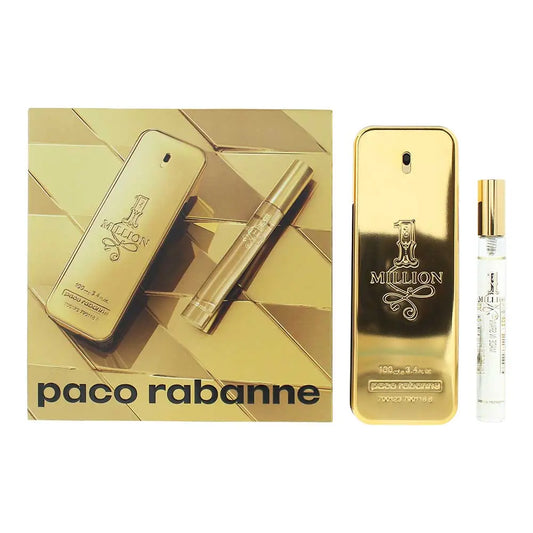 Paco Rabanne 1 Million 2 Piece Gift Set: Eau de Toilette 100ml - Eau de Toilette 10ml 1 Million