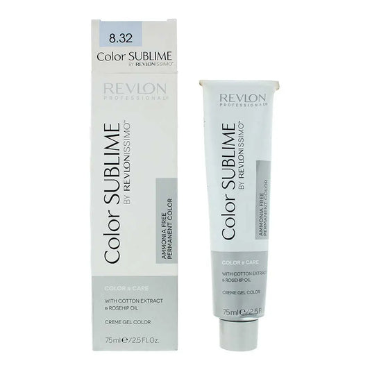 Revlon Color Sublime By Revlonissimo 8.32 Light Gold Iridescent Blonde Hair Colour 75ml Revlon
