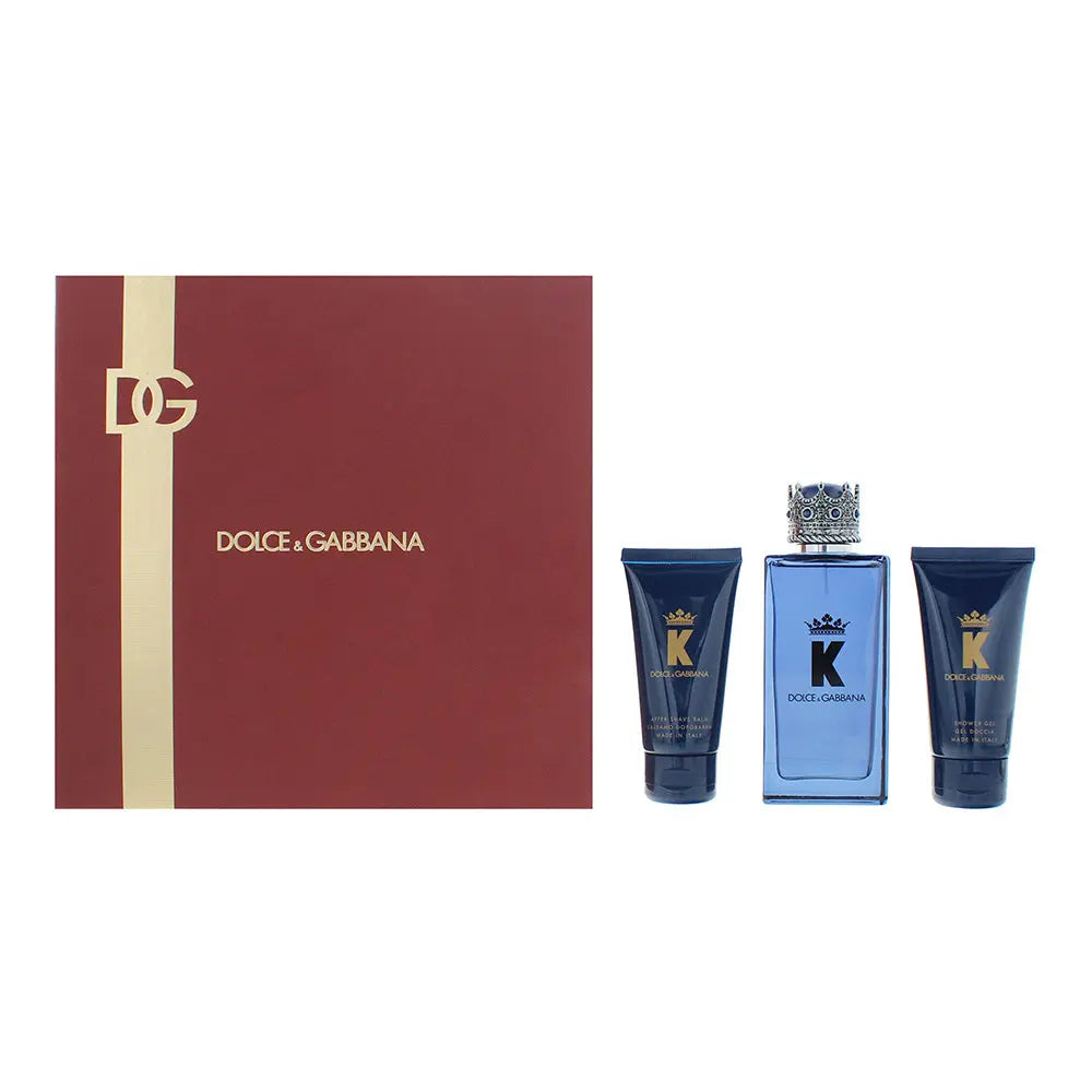 Dolce  Gabbana K 3 Piece Gift Set: Eau de Parfum 100ml - Aftershave Balm 50ml - Shower Gel 50ml K