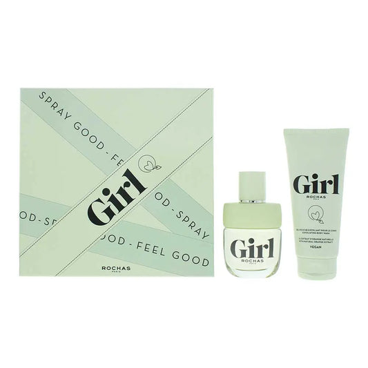 Rochas Girl 2 Piece Gift Set: Eau de Toilette 60ml - Shower Gel 100ml Rochas