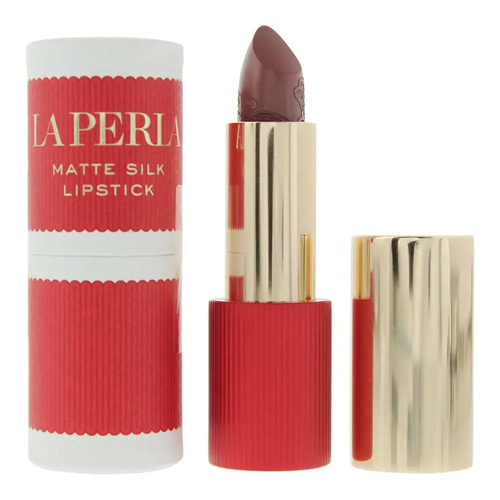 La Perla Matte Silk 111 Auburn Red Lipstick 3.5g La Perla