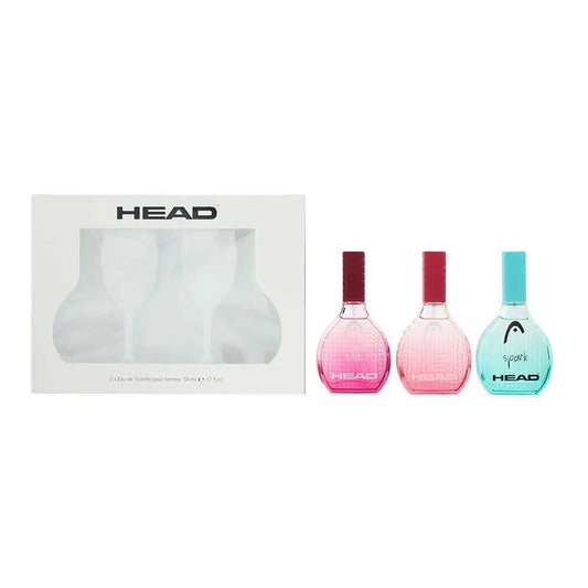 Head Women 3 Piece Gift Set: Bliss Eau de Toilette 50ml - Elite Eau de Toilette 50ml - Spark Eau de Toilette 50ml Head