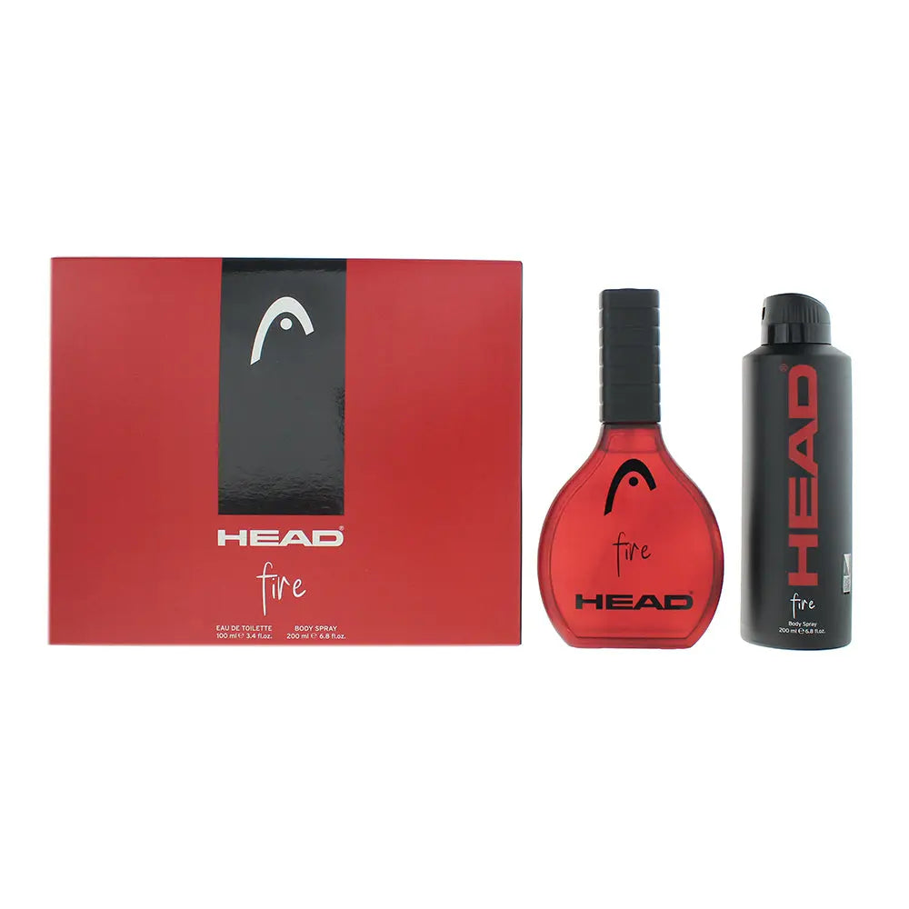 Head Fire 2 Piece Gift Set: Eau de Toilette 100ml - Deodorant Spray 200ml Head