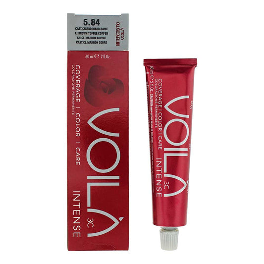 Intercosmo Voilà 3C Intense 5.84 Light Brown Toffee Hair Colour 60ml Intense