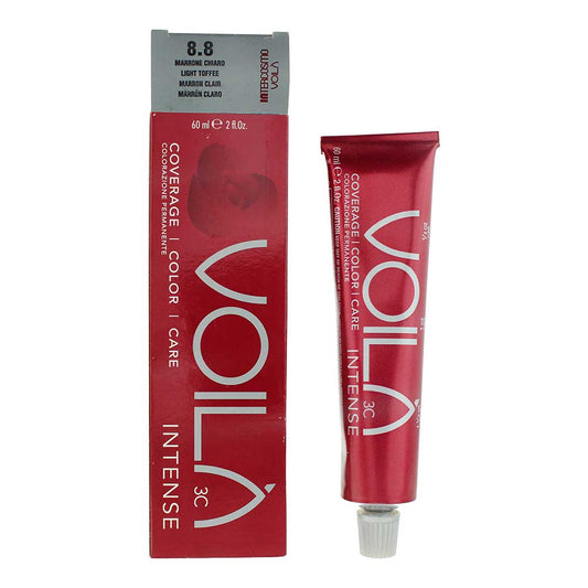 Intercosmo Voilà 3C Intense 8.8 Light Toffee Hair Colour 60ml Intense