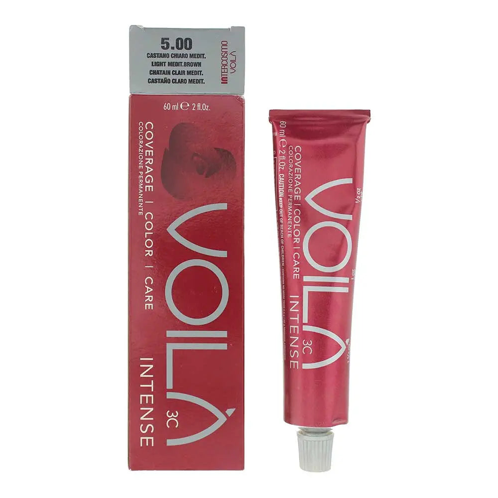 Intercosmo Voilà 3C Intense 5.00 Light Mediteraneo Brown Hair Colour 60ml Intercosmo Voilà