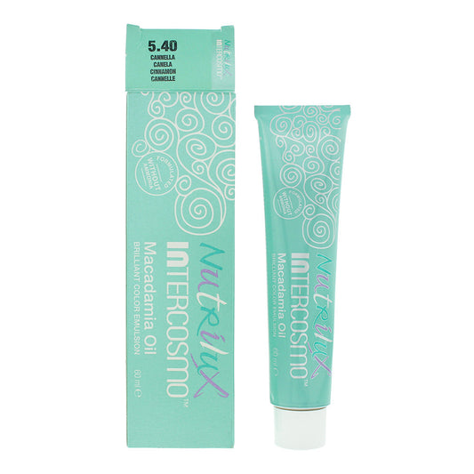 Intercosmo Nutrilux Macadamia Oil 5.40 Cinnamon Hair Colour 60ml Nutrilux