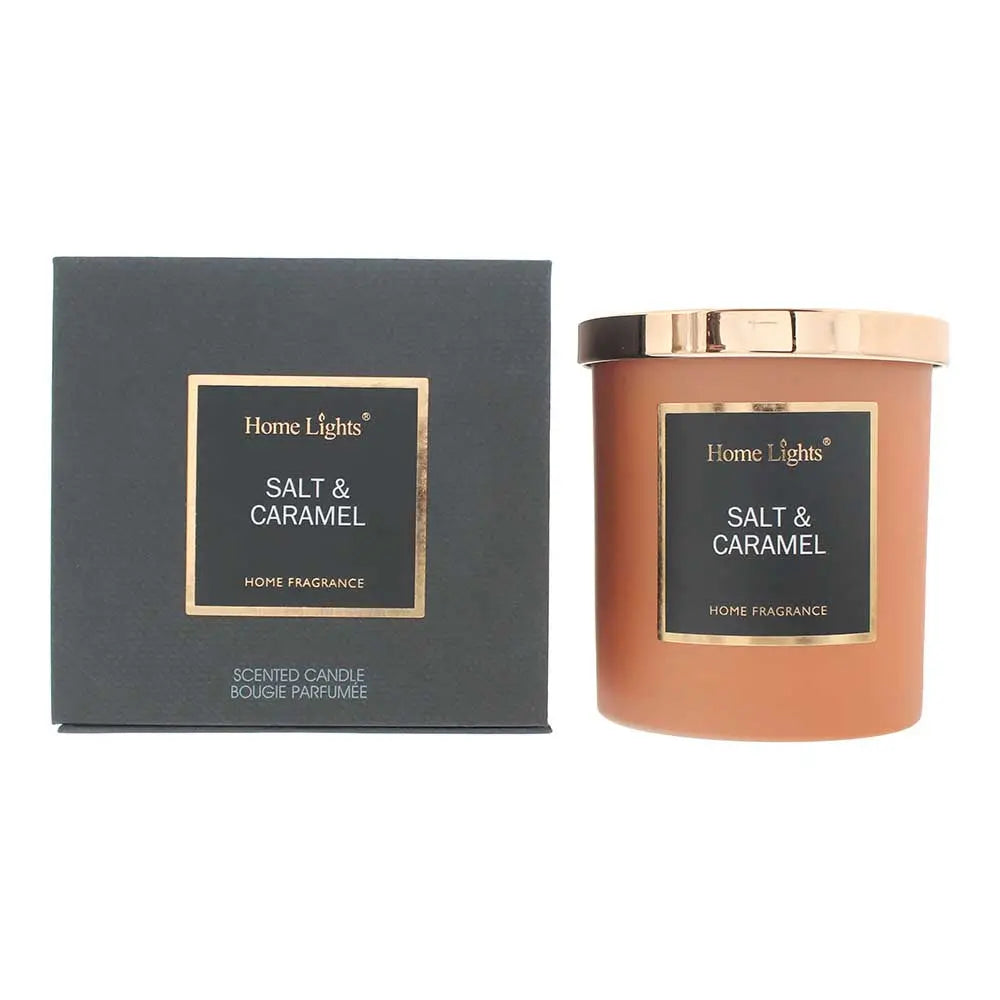 Home Lights Salt  Caramel Candle 215g Home Lights
