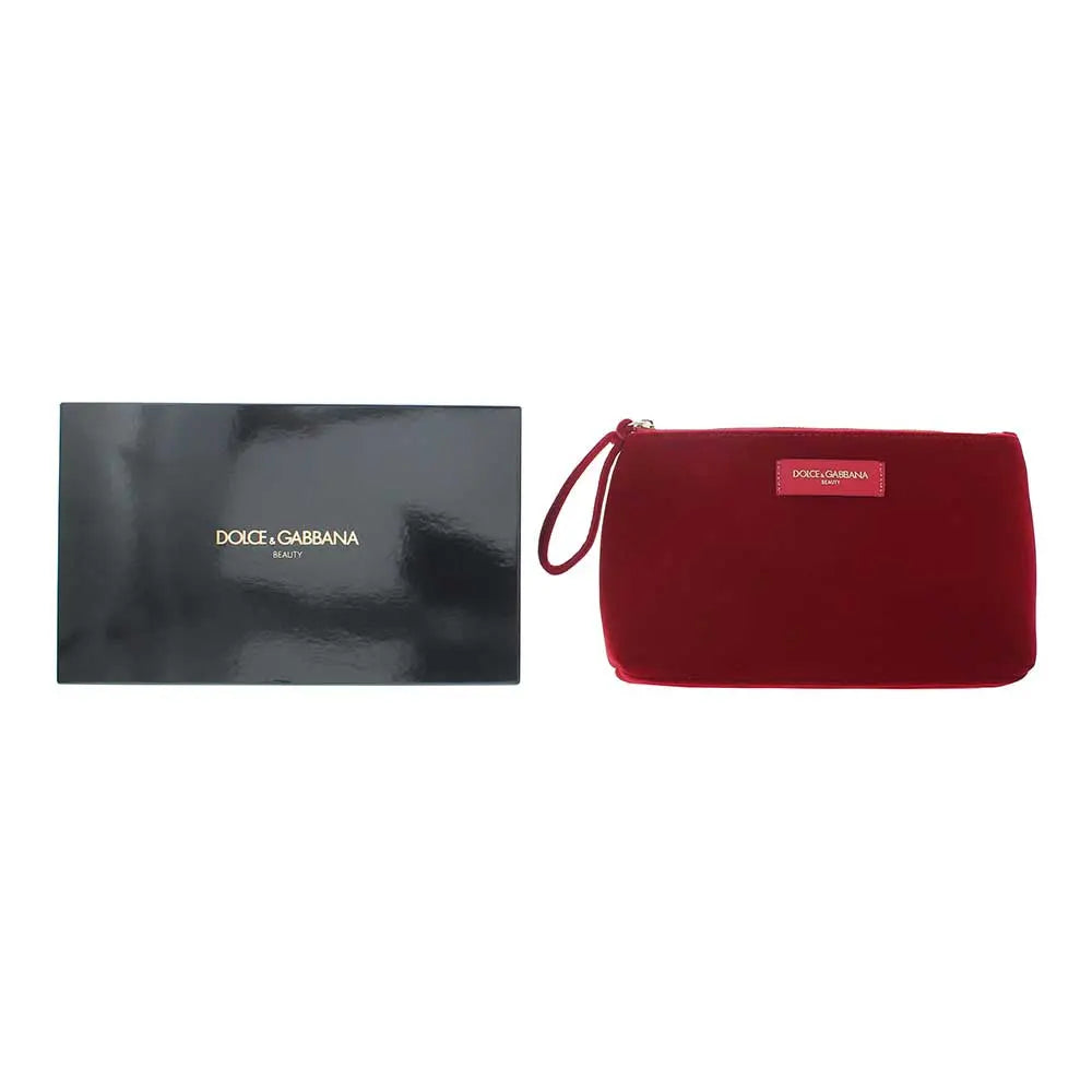 Dolce & Gabbana Not For Sale Velvet Red Pouch Dolce and Gabbana