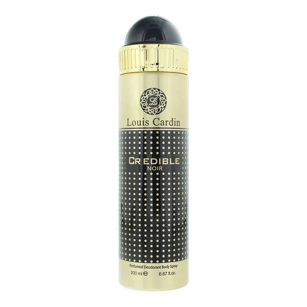 Louis Cardin Credible Noir Perfumed Deodorant Body Spray 200ml Louis Cardin