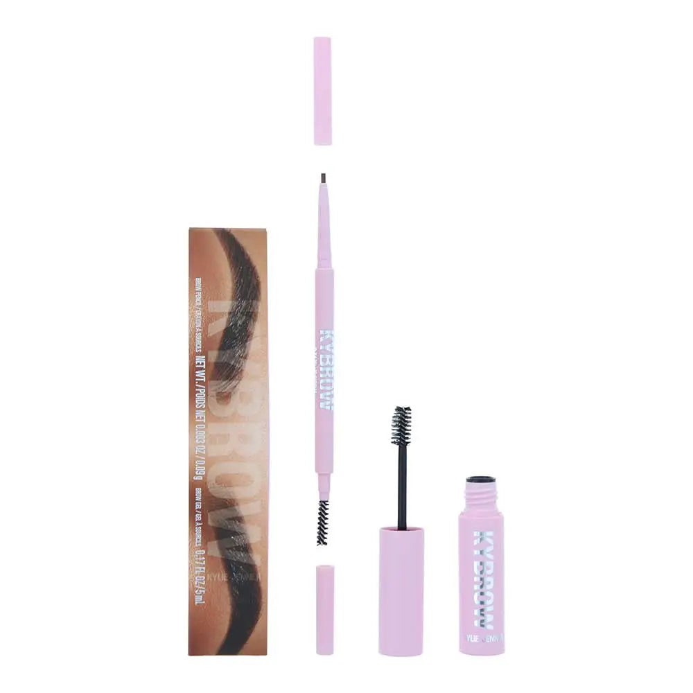 Kylie Jenner Kylie Kybrow 004 Medium Brown 2 Piece Gift Set: Eyebrow Pencil 0.9g - Eyebrow Gel 5ml Kylie Jenner