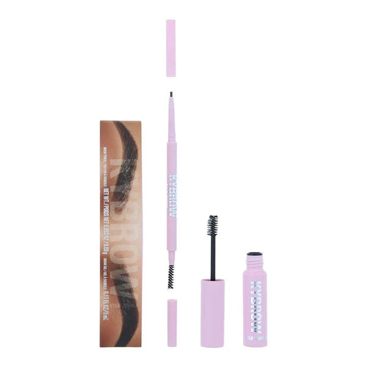 Kylie Jenner Kylie Kybrow 004 Medium Brown 2 Piece Gift Set: Eyebrow Pencil 0.9g - Eyebrow Gel 5ml Kylie Jenner