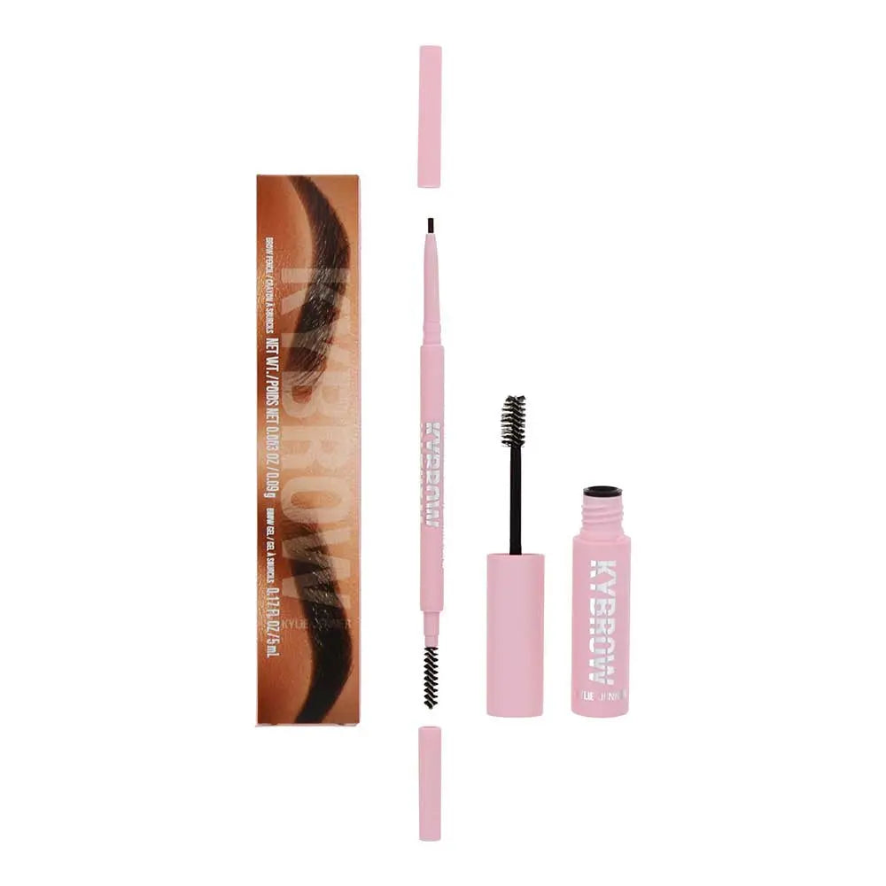 Kylie Jenner Kylie Kybrow 005 Dark Brown 2 Piece Gift Set: Eyebrow Pencil 0.9g - Eyebrow Gel 5ml Kylie Jenner