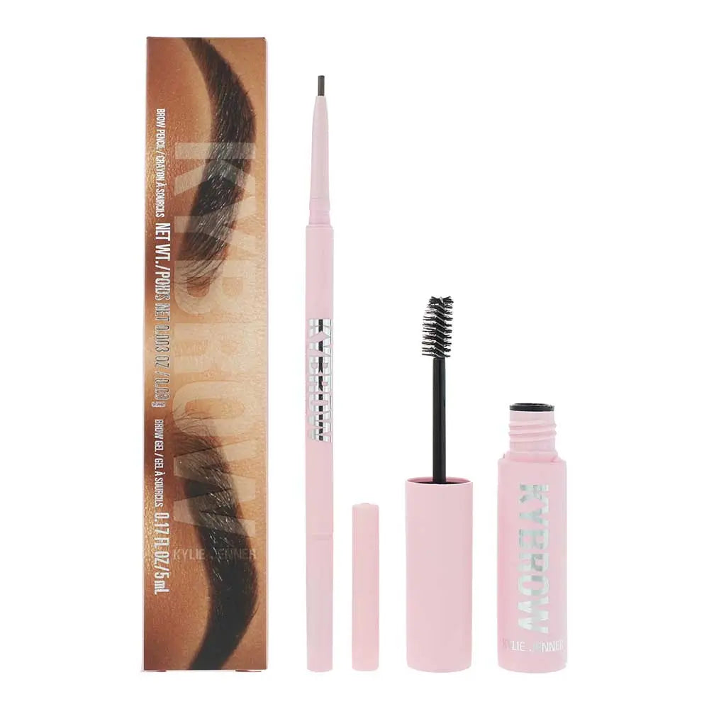 Kylie Jenner Kylie Kybrow 003 Cool Brown 2 Piece Gift Set: Eyebrow Pencil 0.9g - Eyebrow Gel 5ml Kylie Jenner