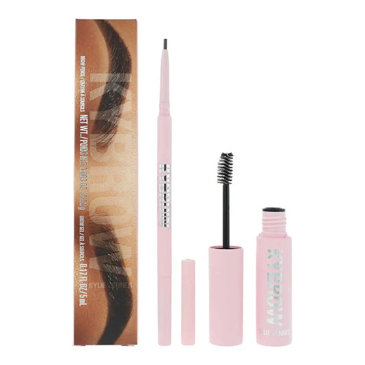 Kylie Jenner Kylie Kybrow 003 Cool Brown 2 Piece Gift Set: Eyebrow Pencil 0.9g - Eyebrow Gel 5ml Kylie Jenner