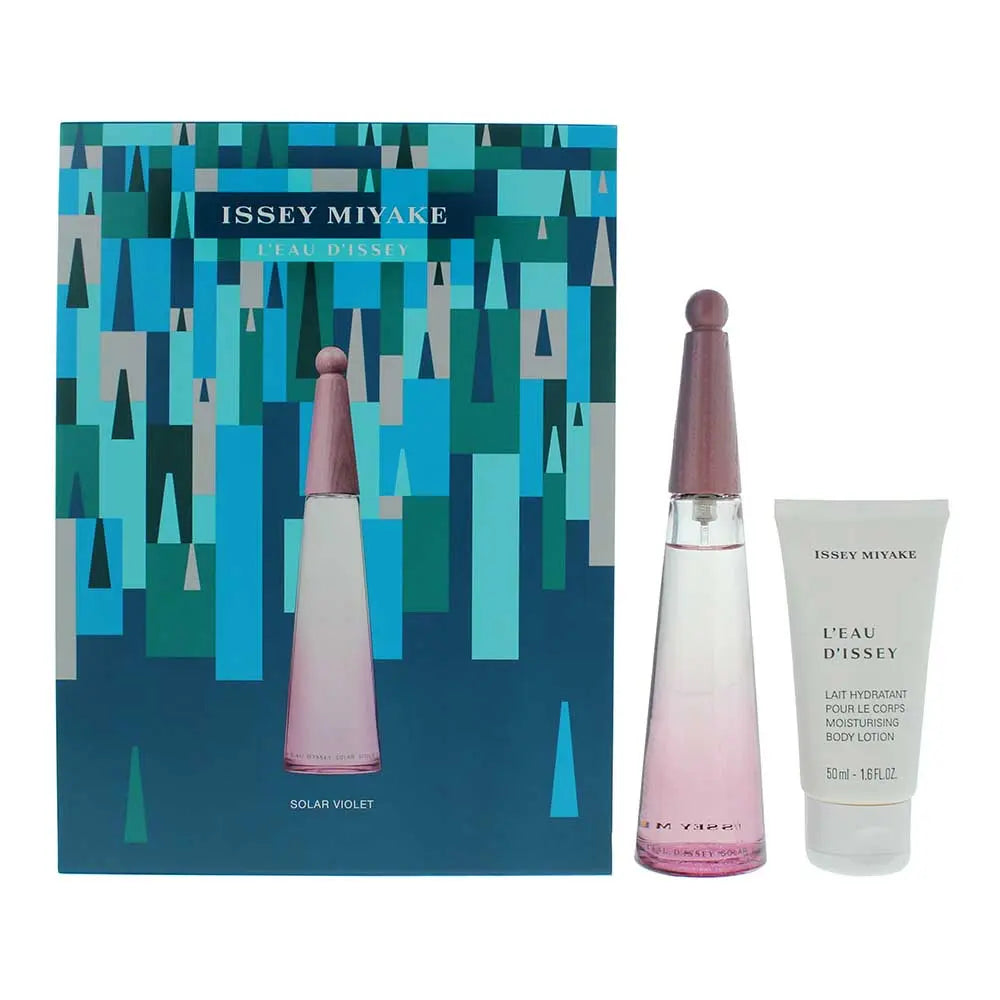 Issey Miyake L'eau D'issey Solar Violet 2 Piece Gift Set: Eau de Toilette 50ml - Body Lotion 50ml L'eau D'issey