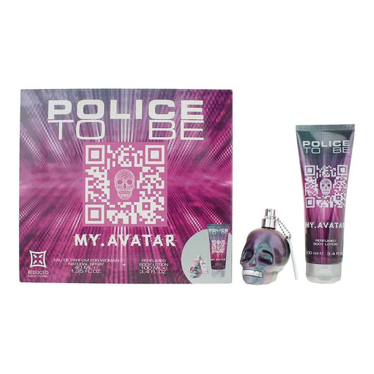 Police To Be My Avatar 2 Piece Gift Set: Eau de Parfum 40ml - Body Lotion 100ml Police