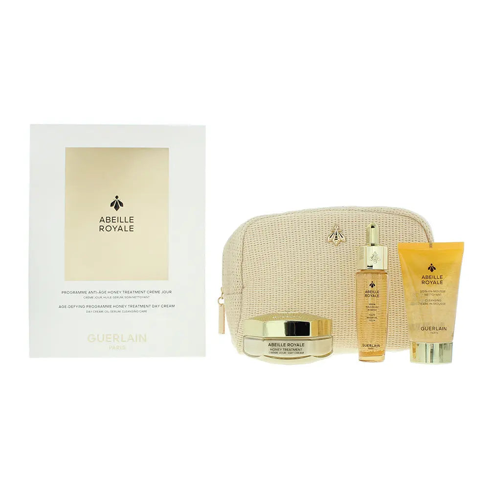 Guerlain Abeille Royale Gift Set Day Cream 50ml + Cleansing Foam 40ml + Oil Serum 15ml Guerlain