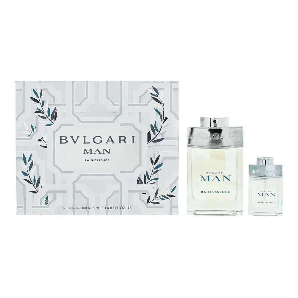 Bulgari Man Rain Essence 2 Piece Gift Set: Eau de Parfum 100ml - Eau de Parfum 1 Man