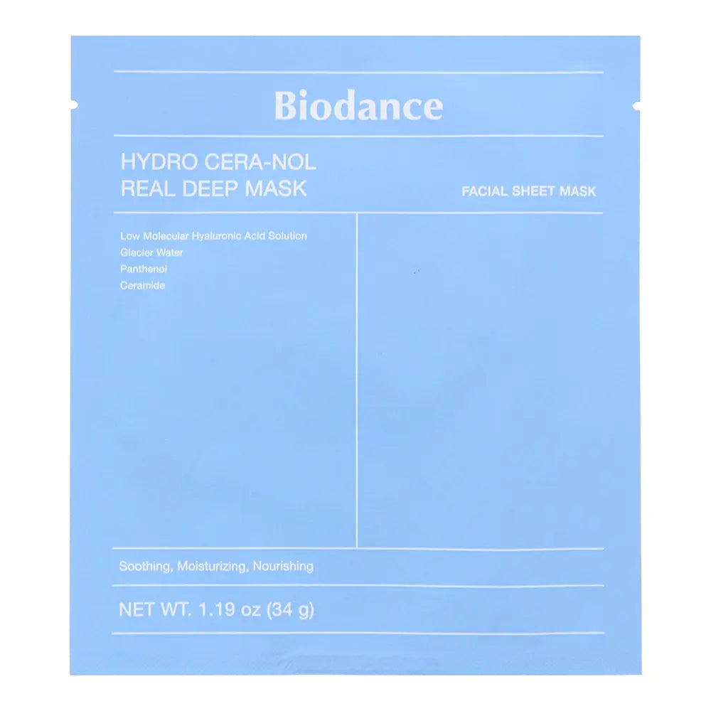 Biodance Hydro Cera-Nol Real Deep Mask Sheets 4 x 34g Biodance